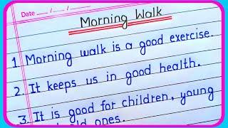 10 lines on morning walk  essay on morning walk in english  morning walk essay 10 lines