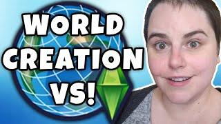 WORLD CREATION COMPARED Sims 1 vs. Sims 2 vs. Sims 3 vs. Sims 4