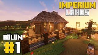 MERKEZDE DENİZ MANZARALI ULTRA LÜX EVİM  ImperiumLands  Bölüm #1  MINECRAFT SURVIVAL 1.19