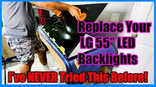 Replace Your LED Backlights on a LG 55 Quick Screen Flash