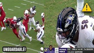 Michael Pierce TERRORIZED Cardinals O-Line  Ravens vs Cardinals 2023 Highlights