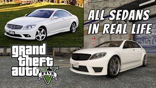 GTA V Cars in Real Life  All Sedans