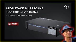 NEW AtomStack Hurricane 55w Desktop Co2 Laser Engraver