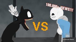 Sans Vs Cartoon Cat  StickNodes