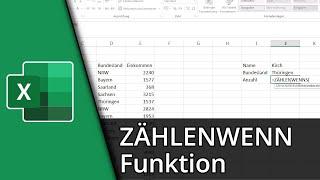 Excel Zählenwenn Funktion  =ZÄHLENWENN  ZÄHLENWENNS   Tutorial