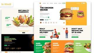 Food  Restaurant Website Design Using HTML CSS And Javascript  Food Website Design Html And Css