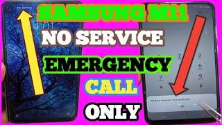 Samsung Galaxy M11 No Sevice Emergency Call Solution  Samsung M11 Network Problem Solution