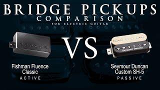 Fishman FLUENCE CLASSIC vs Seymour Duncan CUSTOM SH-5 - Bridge Guitar Pickup Comparison Tone Demo