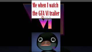 GTA 6 My reaction when I saw the GTA VI Trailer First Time #GTAVI #GTA6 #GTA #memes #rockstargames