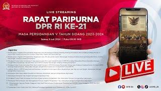 BREAKING NEWS - RAPAT PARIPURNA DPR RI KE-21 MASA PERSIDANGAN V TAHUN SIDANG 2023 -- 2024