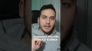 1 Dakikada Discord Sunucu Kurma  Discord Hazır Sunucu  #shorts  #discord