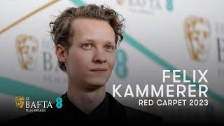 Felix Kammerer Had to Turn Off His Notifications After All Quiet Came Out  EE BAFTAs Red Carpet