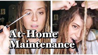 Home maintenance on smooth hair locs dreads and dreadlocks