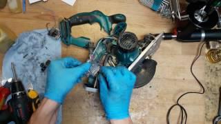 How to disassemble fix and find problem for Makita DSS610 18V li ion cordless circular saw