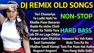 DJ REMIX OLD SONGS  DJ NON-STOP MASHUP 2024  90s Hindi songs  HARD BASS OLD REMIX SONGS