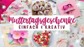 DIY MUTTERTAGSGESCHENKE basteln  Ideen zum Muttertag 2024  DIYs und Rezepte  Basteln mit Papier