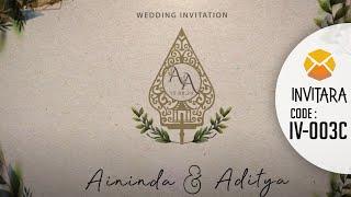 IV-003C Undangan Adat Jawa Rustic  by Invitara Digital Wedding Invitation