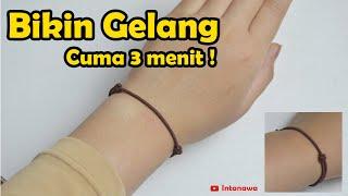 Tutorial Simple Bracelet  Cara Membuat Gelang Simpul  Gelang Tali  DIY Bracelet  Gelang Simpel