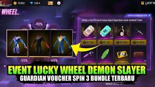 EVENT DISKON LUCKY WHEEL ZENITSU & NEZUKO DEMON SLAYER BAHAS GUARDIAN VOUCHER FF