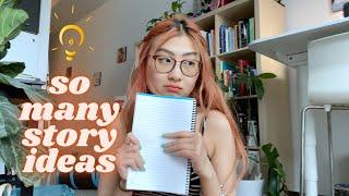 A very chaotic writer & her STORY IDEA WRITING TAG  #authortube