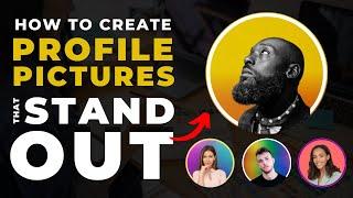 How To Create Awesome Profile Pictures for Instagram LinkedIn FB  & YouTube Profile Pics Ideas