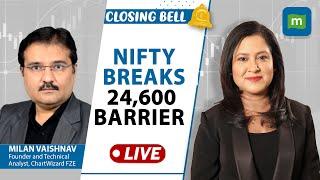 Live Nifty Scales New High Of 24600 Led By PSU Banks & Pharma Tyre Stocks On A Roll Closing Bell