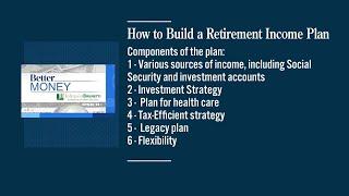 BETTER MONEY A true retirement income plan 630