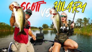 HILARY vs SCOTT MARTIN Fishing Challenge - Can She Beat Me??