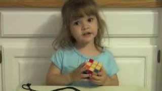 3 year old solves Rubiks Cube Emily Gittemeier