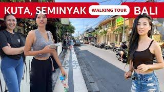 KUTA BALI TODAY  WALKING tour Seminyak Bali 2024  Legian Indonesia