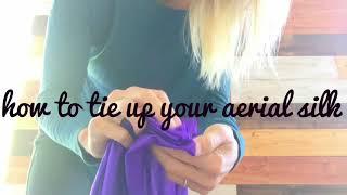 AERIAL YOGA how to tie your silk in a figure 8 knot