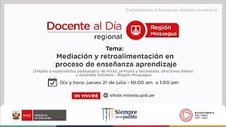 Mediación y retroalimentación enproceso de enseñanza aprendizaje