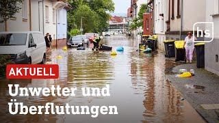Schweres Unwetter sorgt in Osthessen für Überflutungen  hessenschau