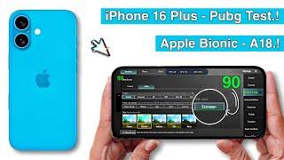 iPhone 16 Plus Pubg Test - iPhone 16 Plus Bgmi Test - Graphics Test.