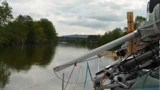 Geruhsame Fahrt im Kanal Natur pur