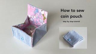 DIY coin pouch  How to make coin purse