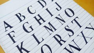 How to do Calligraphy ROMAN CALLIGRAPHY ALPHABETS FROM A  to Z