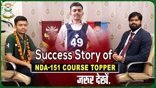 Best Success Story  NDA 151 Course Topper  Best NDA Coaching In Lucknow India