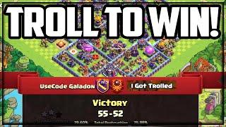 TROLL Base WINS THE WAR in Clash of Clans