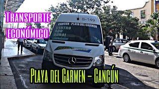 Transporte ECONOMICO de playa del carmen a CANCUN - Van PLAYA EXPRESS