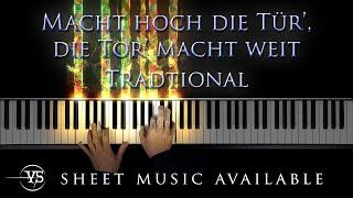 Macht hoch die Tür die Tor macht weit - Piano Cover Arr. Yannick Streibert