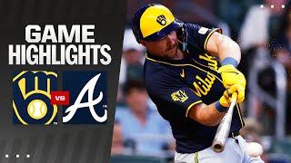 Brewers vs. Braves Game Highlights 8724  MLB Highlights