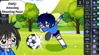 Making a Shooting a Soccer Ball Pose in Gacha Club  Gacha Club Hacks