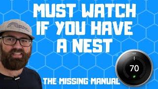 Nest Thermostat Manual MUST WATCH IF YOU HAVE A NEST