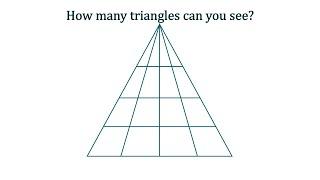 How many triangles can you see? Animated answer - Melissa Maths