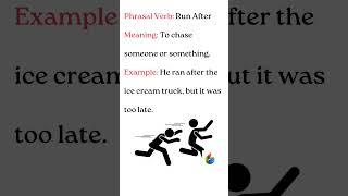 4 Phrasal Verbs with Run in 25 Seconds #english #vocabulary #study #learn #teacher