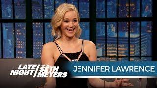 Jennifer Lawrence Just Shot a Sex Scene with Chris Pratt - Late Night with Seth Meyers