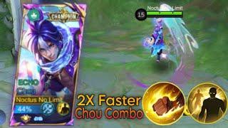 THIS USEFUL CHOU COMBO CAN EASILY KILL ENEMY CORE  Mlbb Chou Perfect Combo In Rank #mlbb #topchou