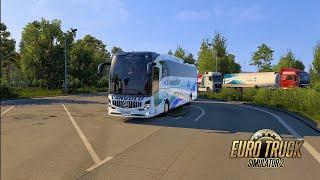 Mercedes-Benz New Travego 16 SHD 2024 - Euro Truck Simulator 2 1.51 @JPGamesOfficial