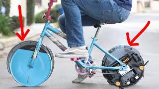 A Bike But The Wheels Are Roombas